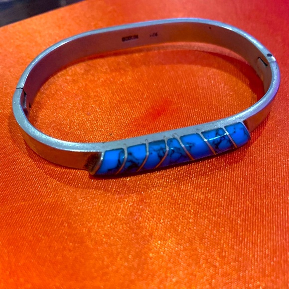Vintage Turquoise Bracelet .925- one of a kind - Picture 2 of 5